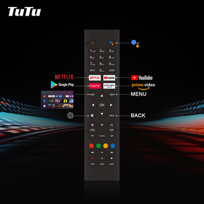 TuTu Android Smart TV - LED Full HD - 42 inch/108 cm - Frameless Design - Tripple Tuner DVB-T/T2/S/S2/C - HDMI x2, USB x2, CI+ - Voice Controle & Streaming apps - Geassembleerd in Eindhoven - TUS42FD1A